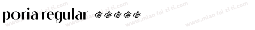poria regular字体转换